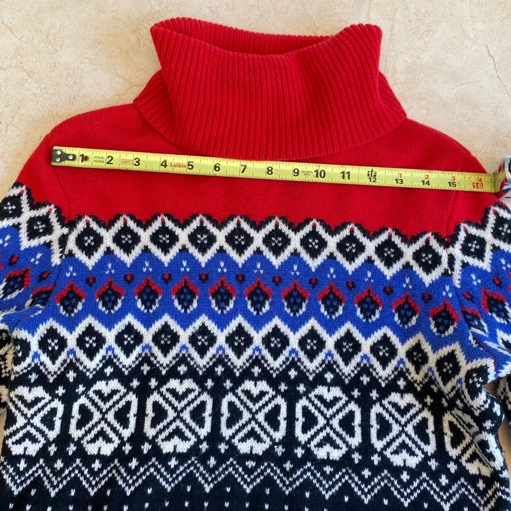 L.L. Bean Signature Nordic 100% Merino Wool Sweater - Picture 10 of 15